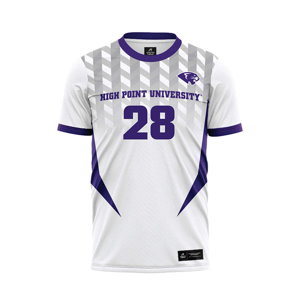 High Point - NCAA Men's Soccer : Jacob McDowell - White Soccer Jersey-0