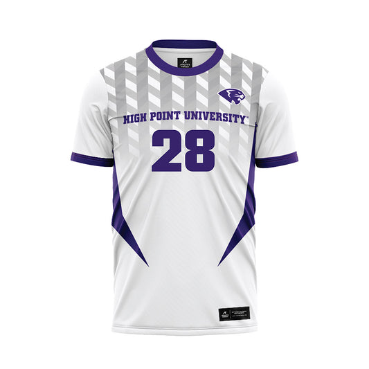 High Point - NCAA Men's Soccer : Jacob McDowell - White Soccer Jersey-0