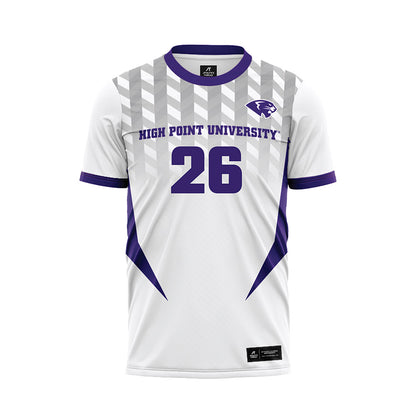 High Point - NCAA Men's Soccer : Jack Slade - White Soccer Jersey-0
