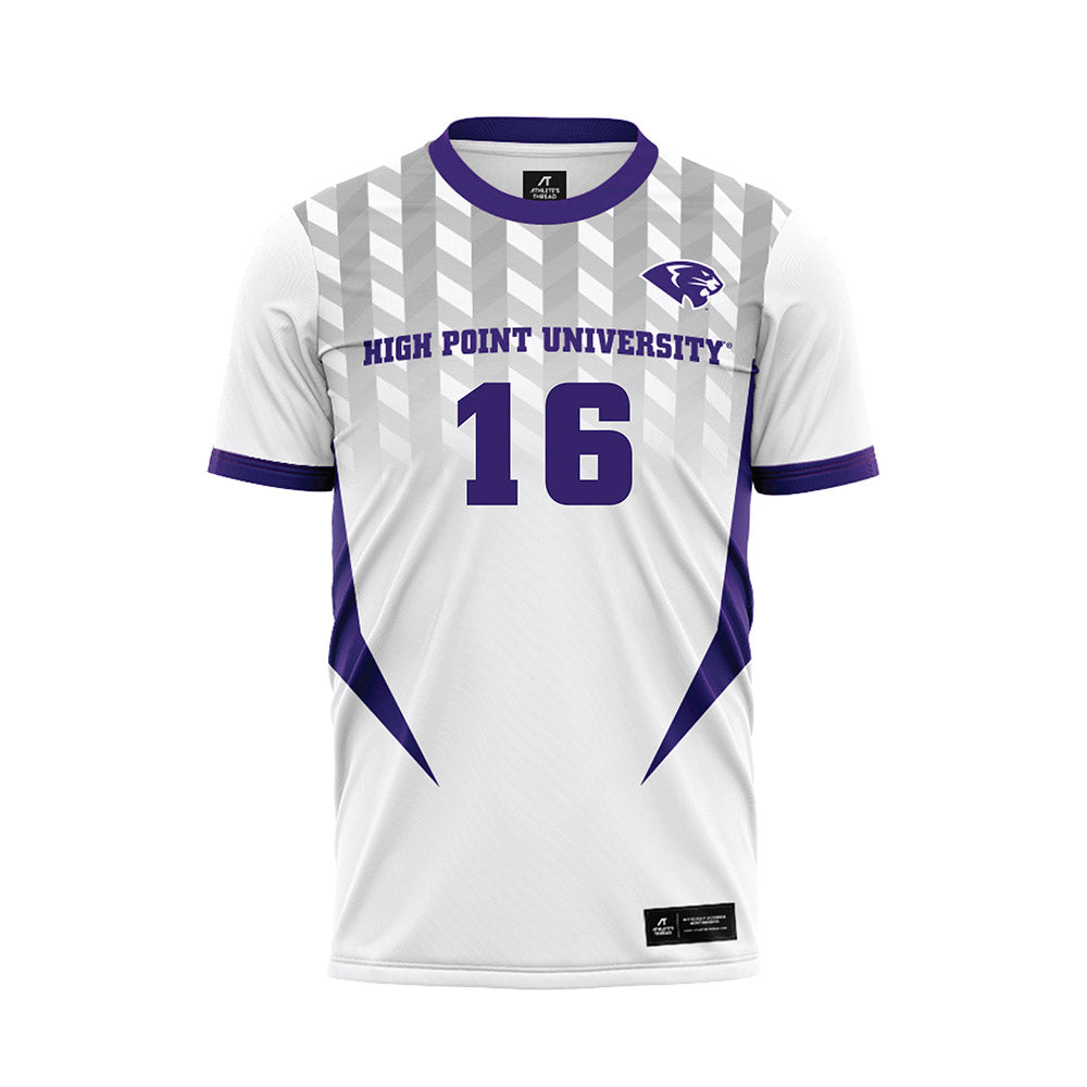 High Point - NCAA Men's Soccer : Noah Behrmann - White Soccer Jersey-0
