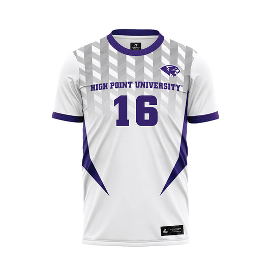 High Point - NCAA Men's Soccer : Noah Behrmann - White Soccer Jersey-0