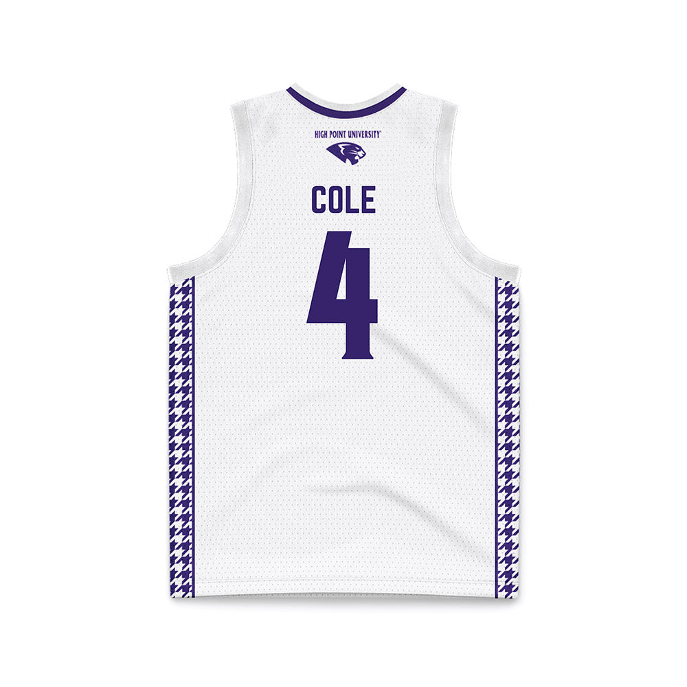 High Point - NCAA Women's Basketball : Sanai Cole - White Basketball Jersey-1