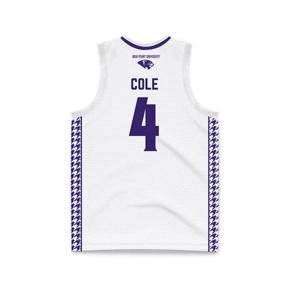 High Point - NCAA Women's Basketball : Sanai Cole - White Basketball Jersey-1