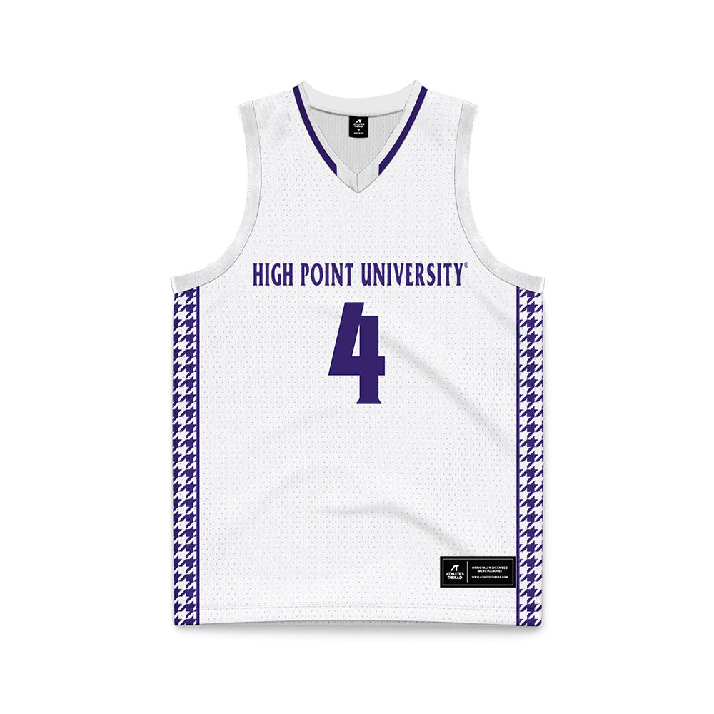 High Point - NCAA Women's Basketball : Sanai Cole - White Basketball Jersey-0