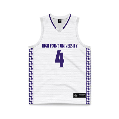 High Point - NCAA Women's Basketball : Sanai Cole - White Basketball Jersey-0