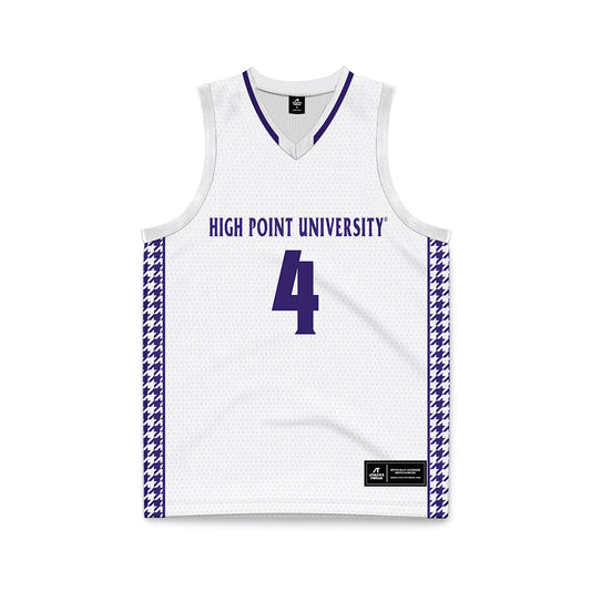 High Point - NCAA Women's Basketball : Sanai Cole - White Basketball Jersey-0