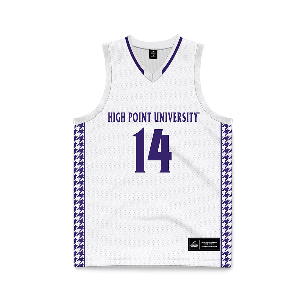 High Point - NCAA Women's Basketball : Anna Hager - White Basketball Jersey-0