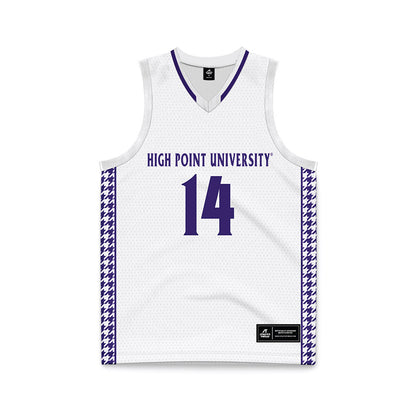 High Point - NCAA Women's Basketball : Anna Hager - White Basketball Jersey-0
