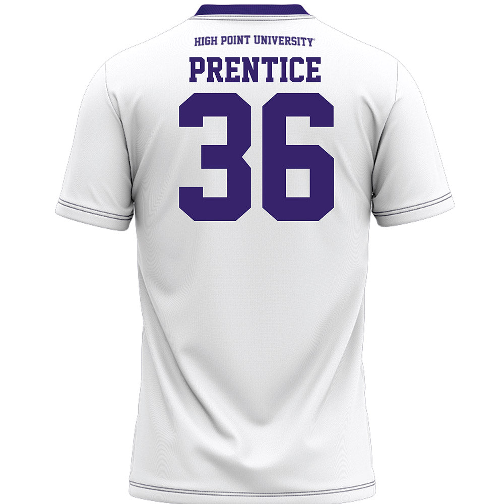 High Point - NCAA Women's Lacrosse : Katherine Prentice - White Lacrosse Jersey -1
