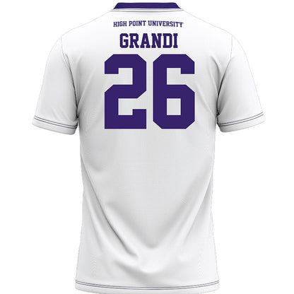 High Point - NCAA Women's Lacrosse : Ava Grandi - White Lacrosse Jersey -1