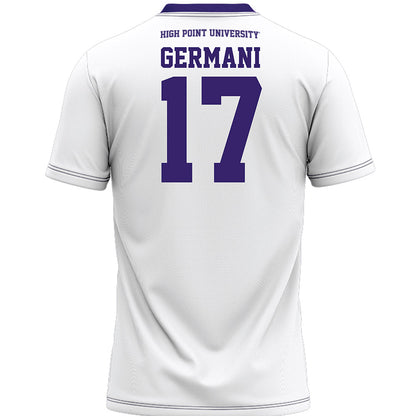 High Point - NCAA Women's Lacrosse : Bella Germani - White Lacrosse Jersey -1