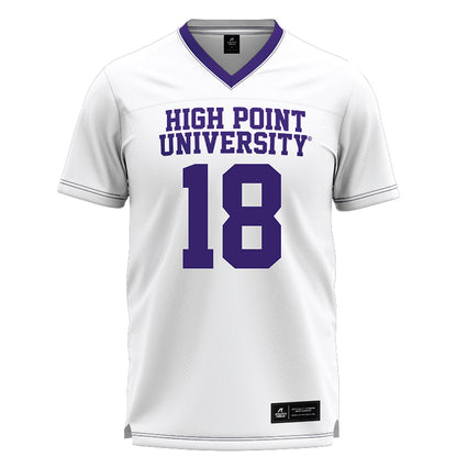 High Point - NCAA Women's Lacrosse : Marissa Jimenez - White Lacrosse Jersey -0