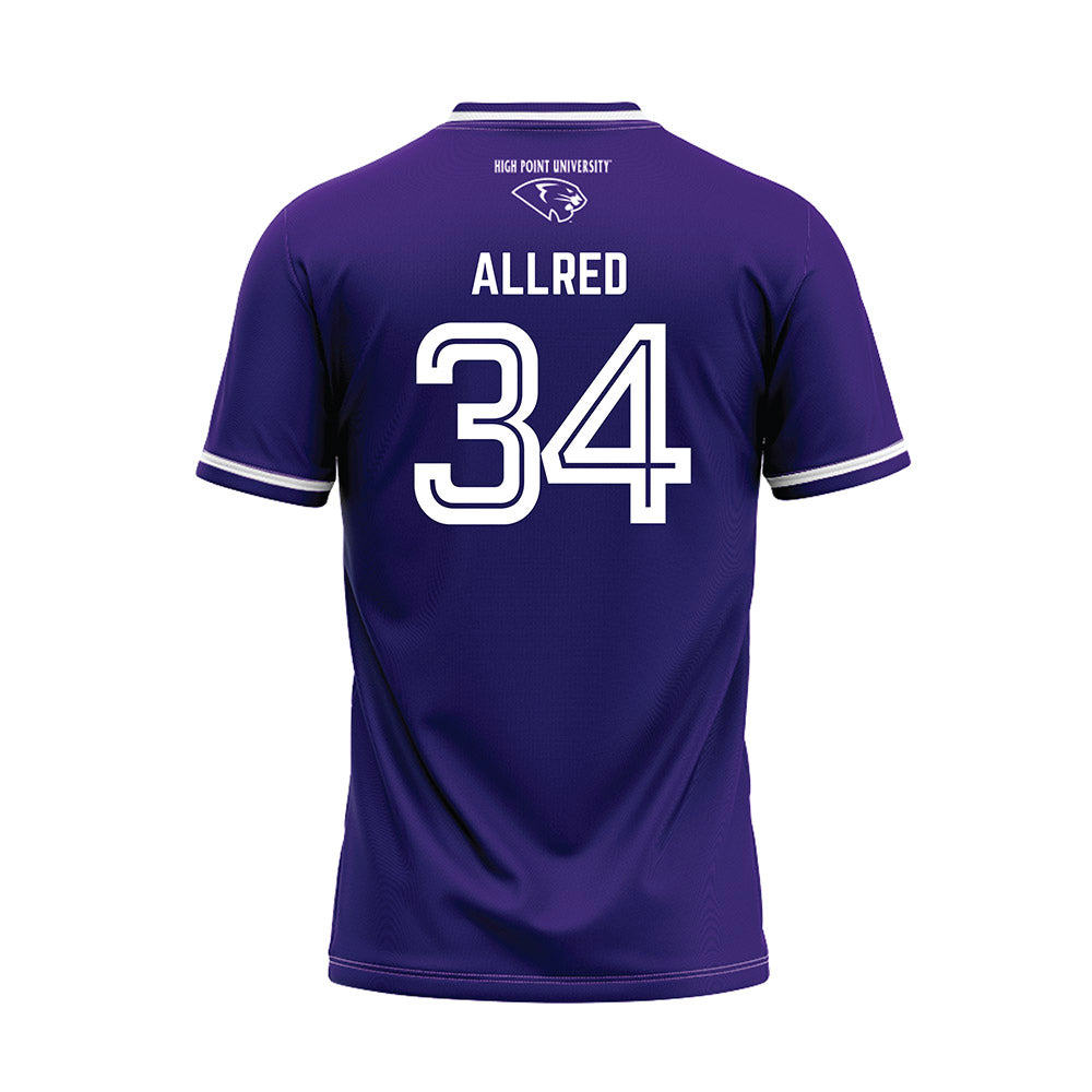 High Point - NCAA Women's Soccer : Izzy Allred - Purple Baseball Jersey-1