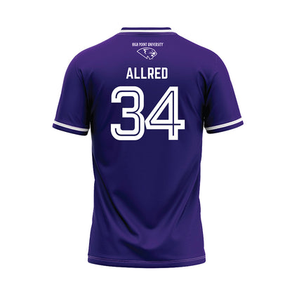 High Point - NCAA Women's Soccer : Izzy Allred - Purple Baseball Jersey-1