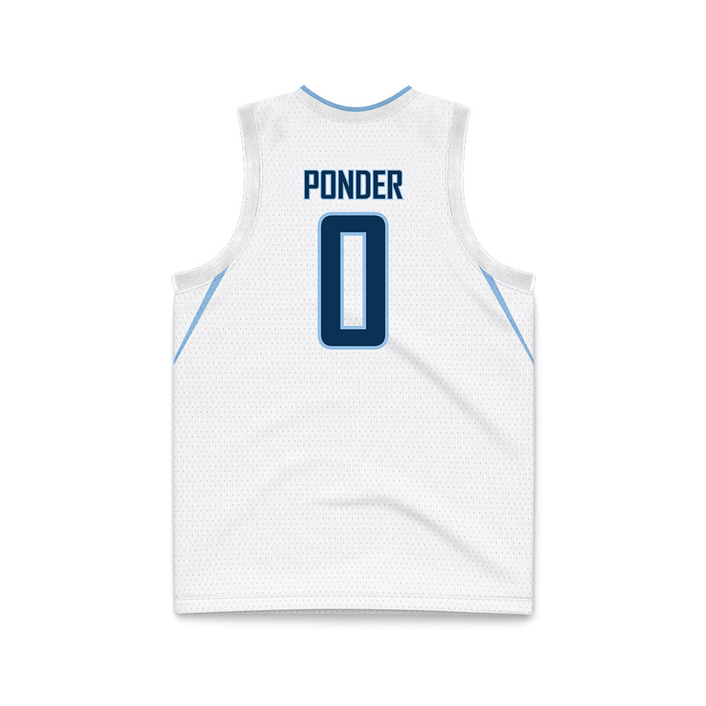 Old Dominion - NCAA Women's Basketball : Jaylen Ponder - White Basketball Jersey-1