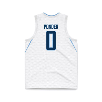 Old Dominion - NCAA Women's Basketball : Jaylen Ponder - White Basketball Jersey-1