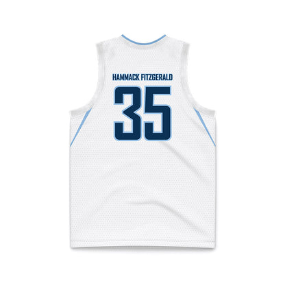 Old Dominion - NCAA Women's Basketball : Sarah HFitzgerald - White Basketball Jersey