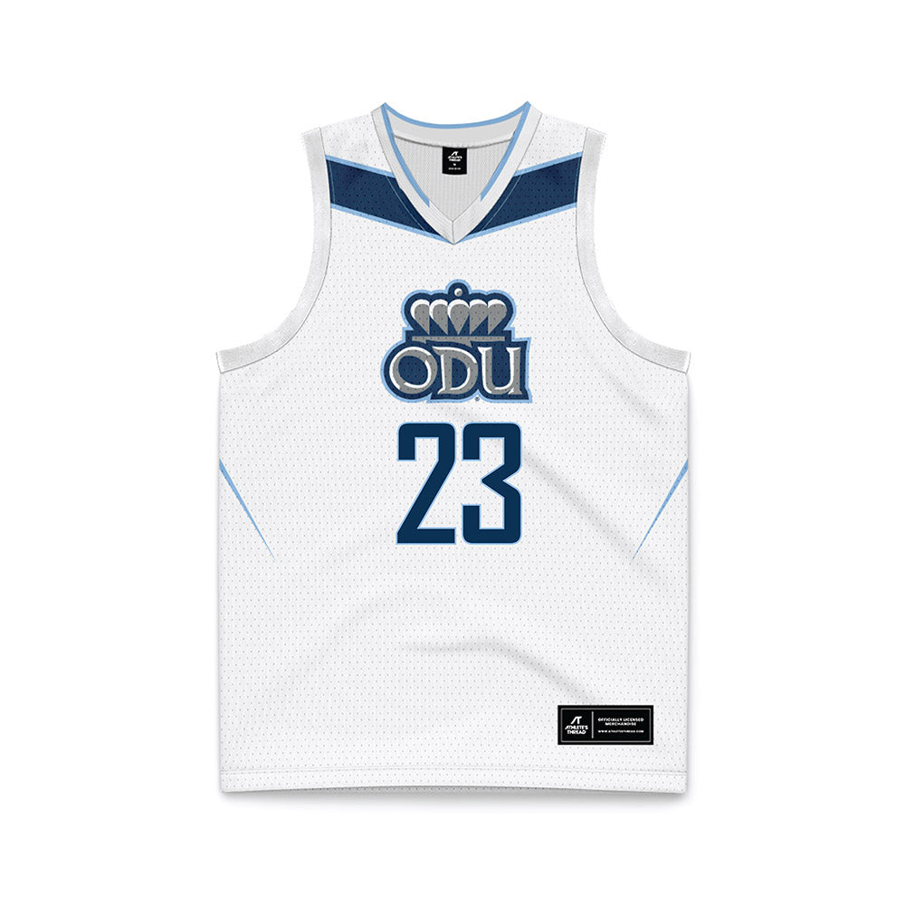 Old Dominion - NCAA Women's Basketball : Jenny Nkem Womsi - White Basketball Jersey