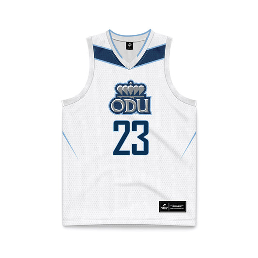 Old Dominion - NCAA Women's Basketball : Jenny Nkem Womsi - White Basketball Jersey