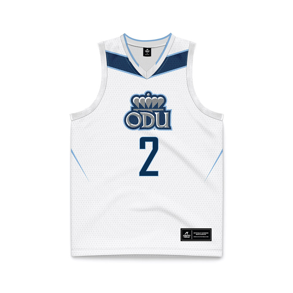 Old Dominion - NCAA Women's Basketball : De'Shawnti Thomas - White Basketball Jersey