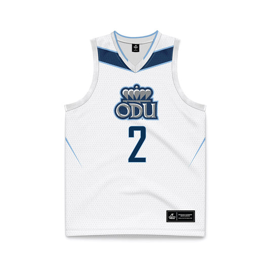 Old Dominion - NCAA Women's Basketball : De'Shawnti Thomas - White Basketball Jersey