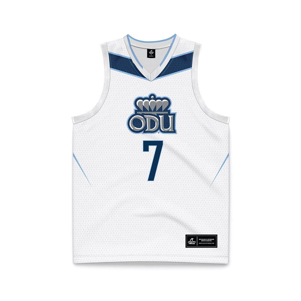 Old Dominion - NCAA Women's Basketball : Kelsey Thompson - White Basketball Jersey-0