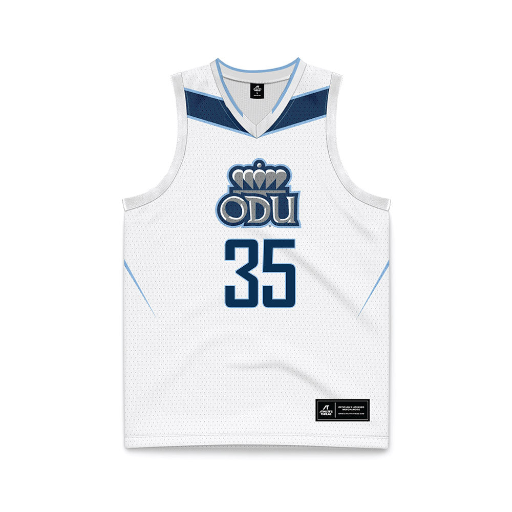 Old Dominion - NCAA Women's Basketball : Sarah HFitzgerald - White Basketball Jersey