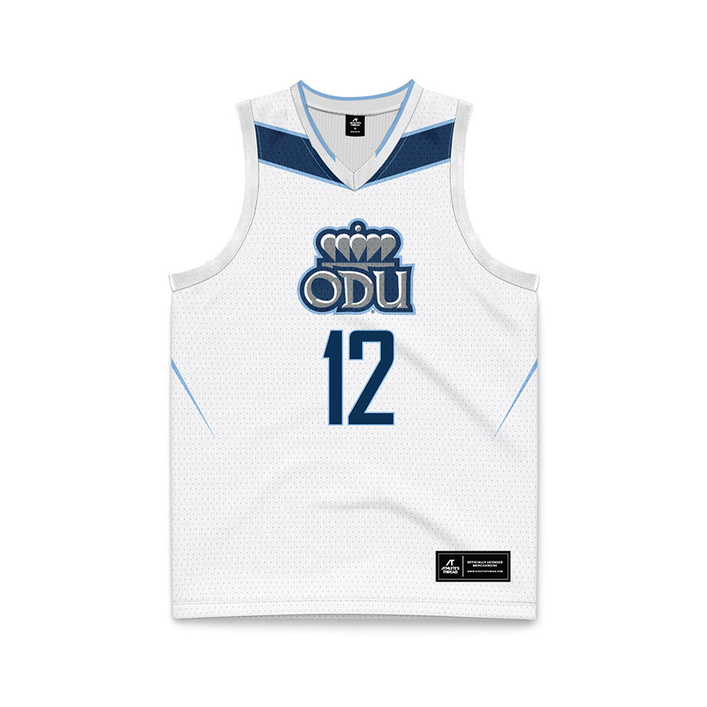 Old Dominion - NCAA Women's Basketball : Alisha Nunley - White Basketball Jersey-0
