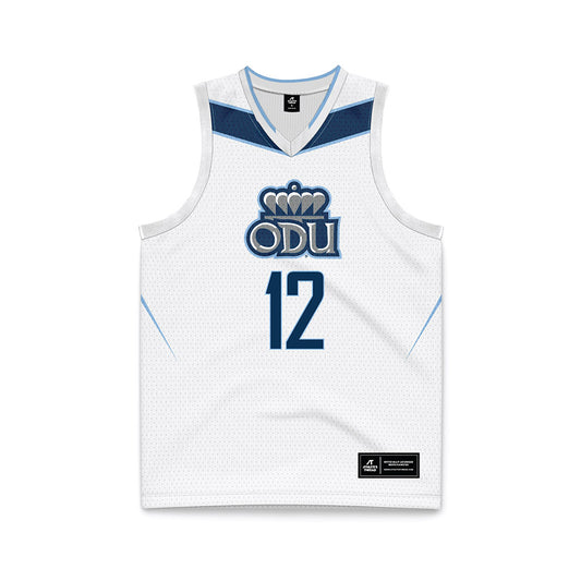 Old Dominion - NCAA Women's Basketball : Alisha Nunley - White Basketball Jersey-0