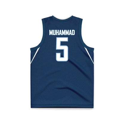 Old Dominion - NCAA Women's Basketball : Nisaa Muhammad - Navy Basketball Jersey