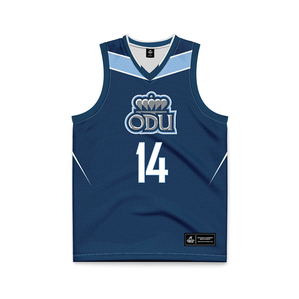 Old Dominion - NCAA Women's Basketball : Nnenna Orji - Navy Basketball Jersey