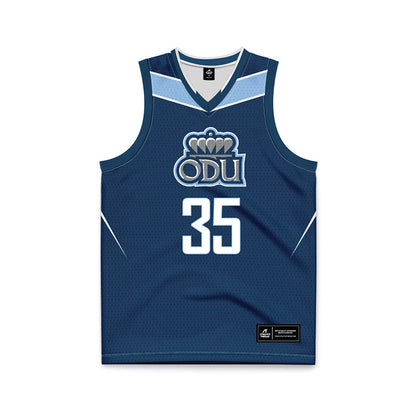 Old Dominion - NCAA Women's Basketball : Sarah H. Fitzgerald - Navy Basketball Jersey