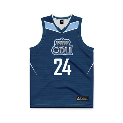 Old Dominion - NCAA Women's Basketball : Mikayla Brown - Navy Basketball Jersey