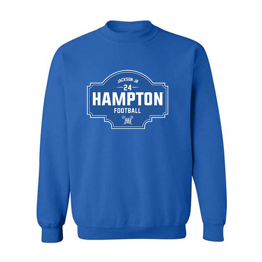 Hampton - NCAA Football : Andre Jackson Jr - Classic Fashion Shersey Crewneck Sweatshirt-0