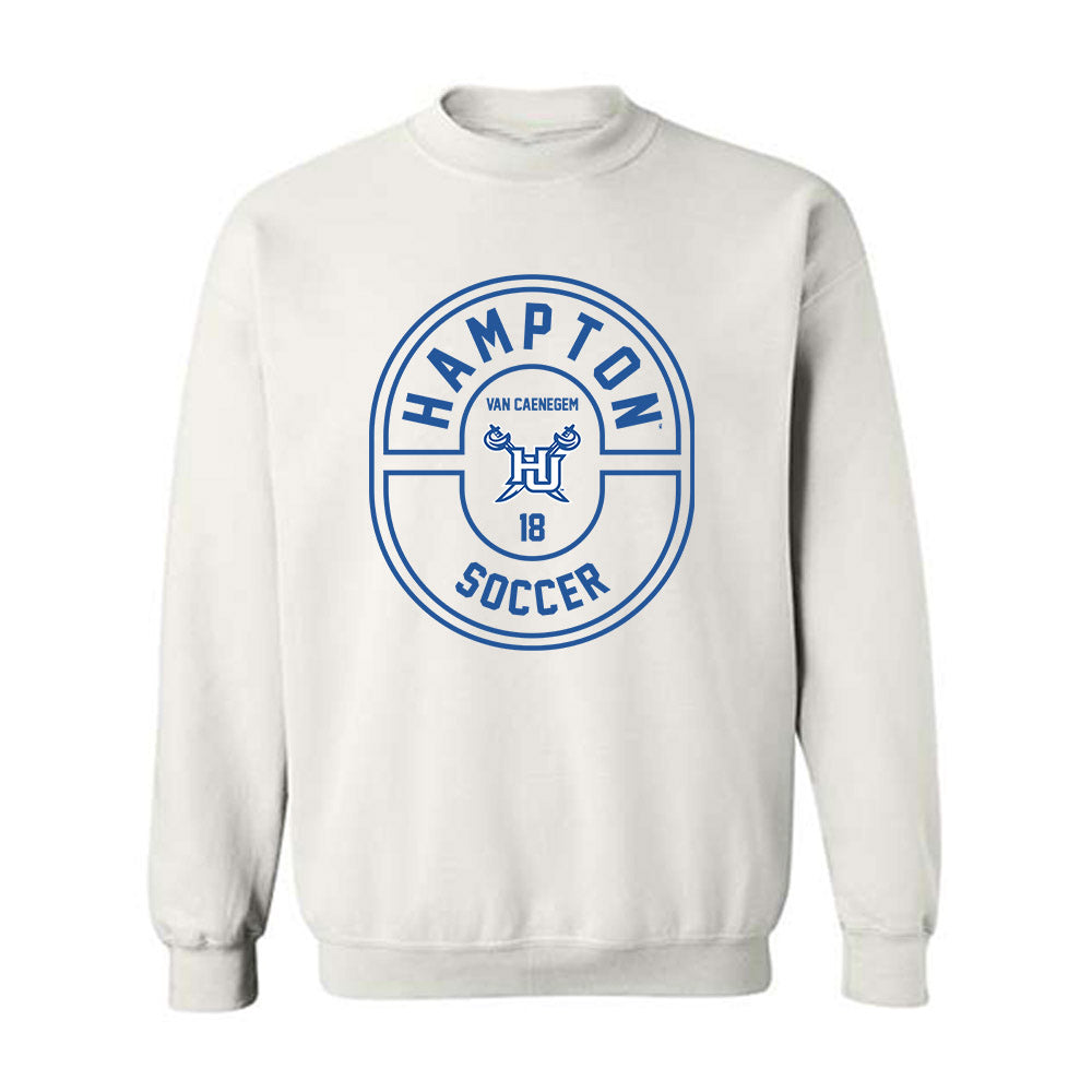 Hampton - NCAA Women's Soccer : Ellen Van Caenegem - Classic Fashion Shersey Crewneck Sweatshirt-0