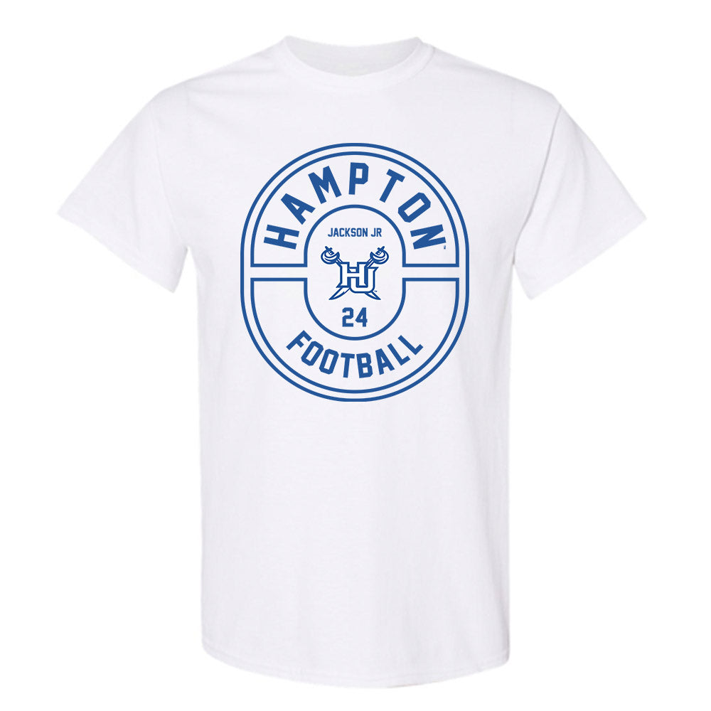Hampton - NCAA Football : Andre Jackson Jr - Classic Fashion Shersey T-Shirt-0