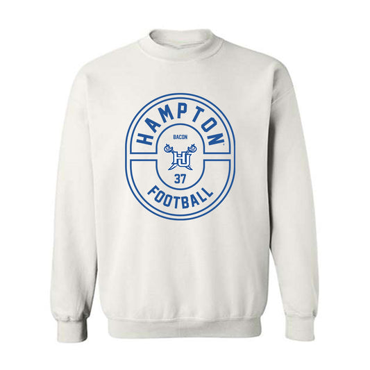 Hampton - NCAA Football : Elijah Bacon - Classic Fashion Shersey Crewneck Sweatshirt-0