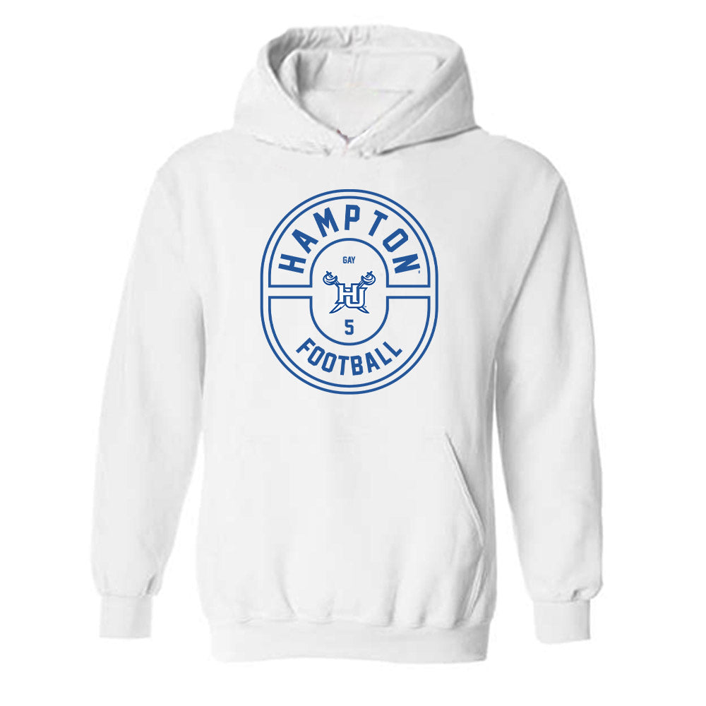 Hampton - NCAA Football : Nijay Gay - Classic Fashion Shersey Hooded Sweatshirt-0