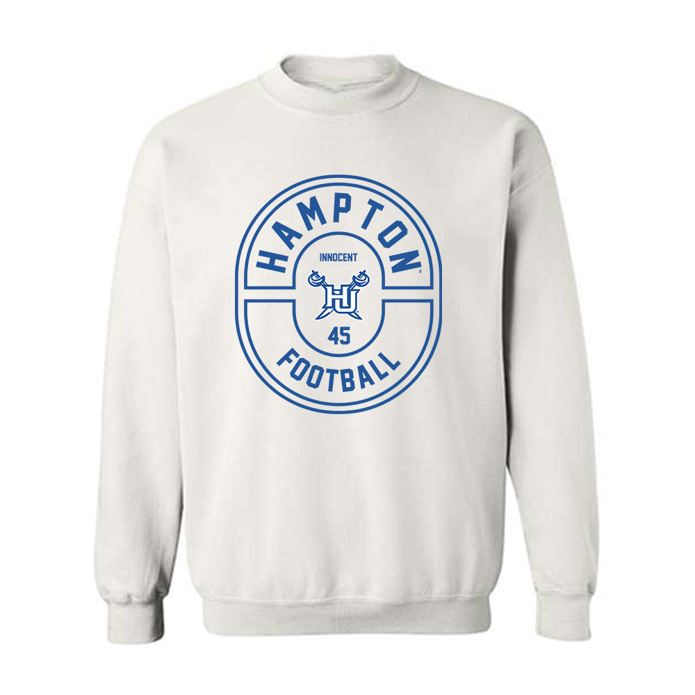 Hampton - NCAA Football : Mcowens Innocent - Classic Fashion Shersey Crewneck Sweatshirt-0