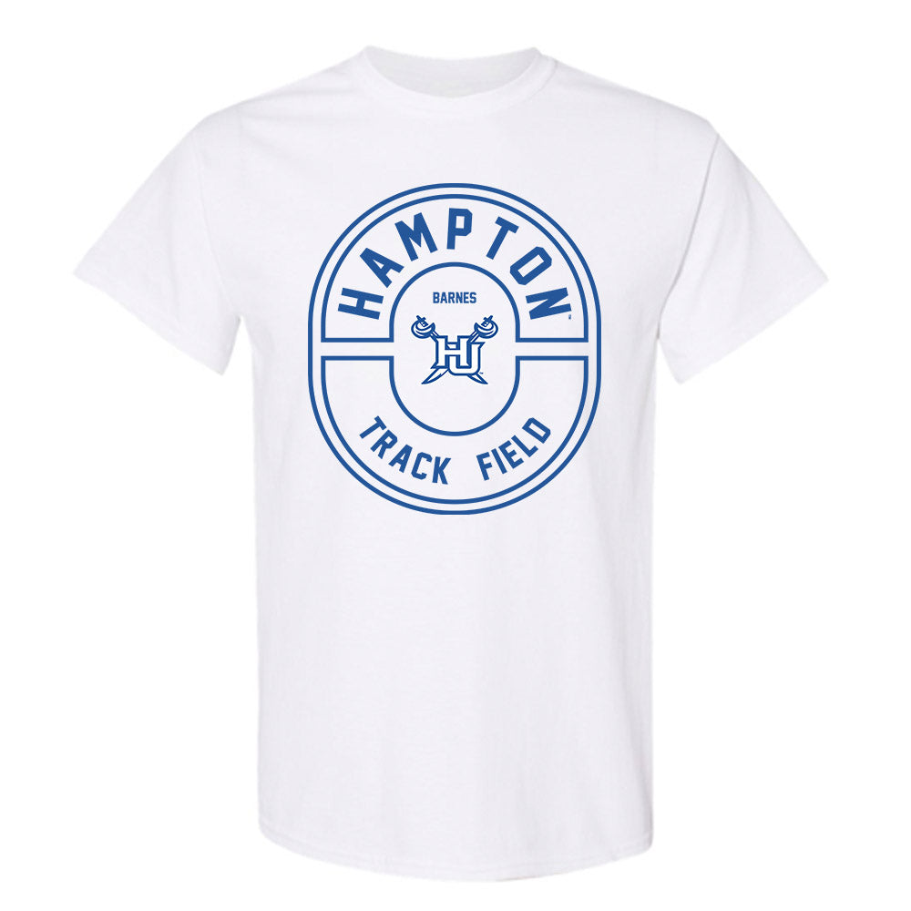 Hampton - NCAA Men's Track & Field : Khari Barnes - Classic Fashion Shersey T-Shirt-0