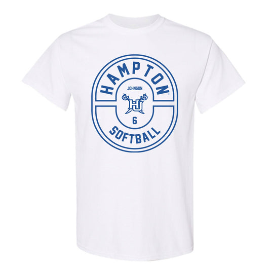 Hampton - NCAA Softball : Amani Johnson - Classic Fashion Shersey T-Shirt-0