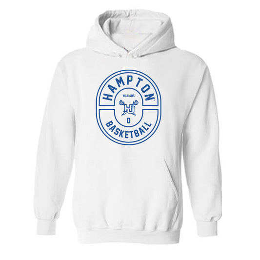 Hampton - NCAA Men's Basketball : Kody Williams - Classic Fashion Shersey Hooded Sweatshirt-0