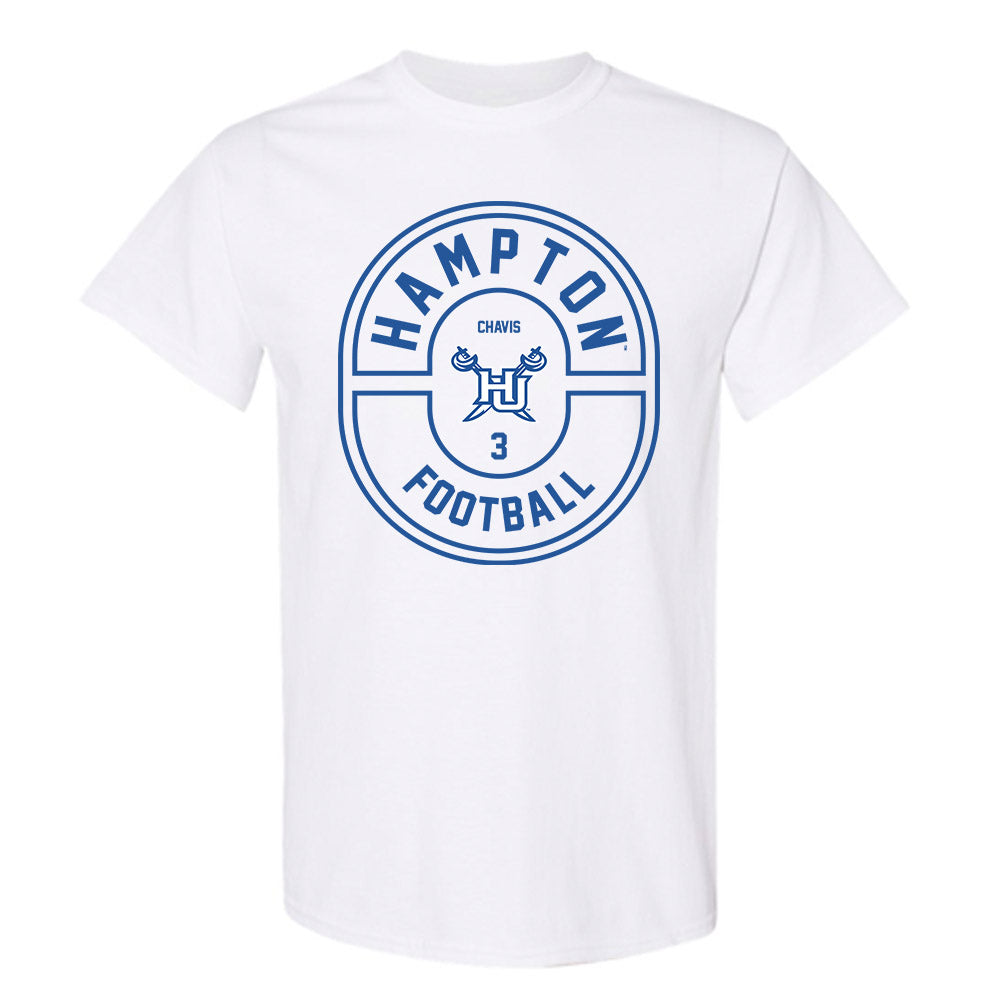 Hampton - NCAA Football : Jahkei Chavis - Classic Fashion Shersey T-Shirt-0