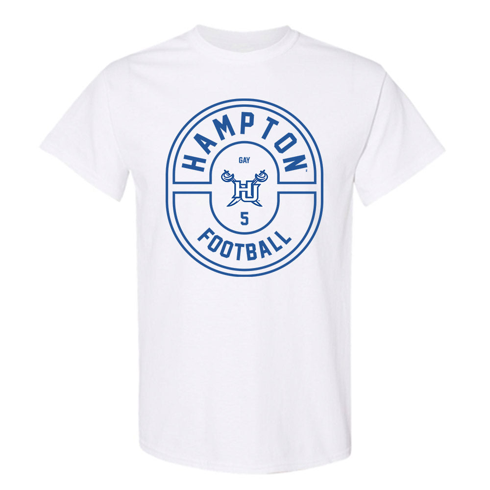 Hampton - NCAA Football : Nijay Gay - Classic Fashion Shersey T-Shirt-0