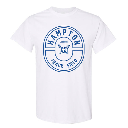 Hampton - NCAA Women's Track & Field : Kenidi Johnson - Classic Fashion Shersey T-Shirt-0