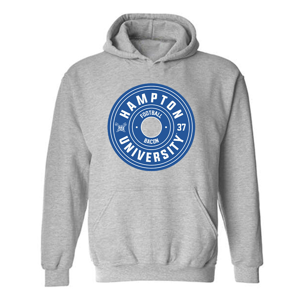 Hampton - NCAA Football : Elijah Bacon - Classic Fashion Shersey Hooded Sweatshirt-0