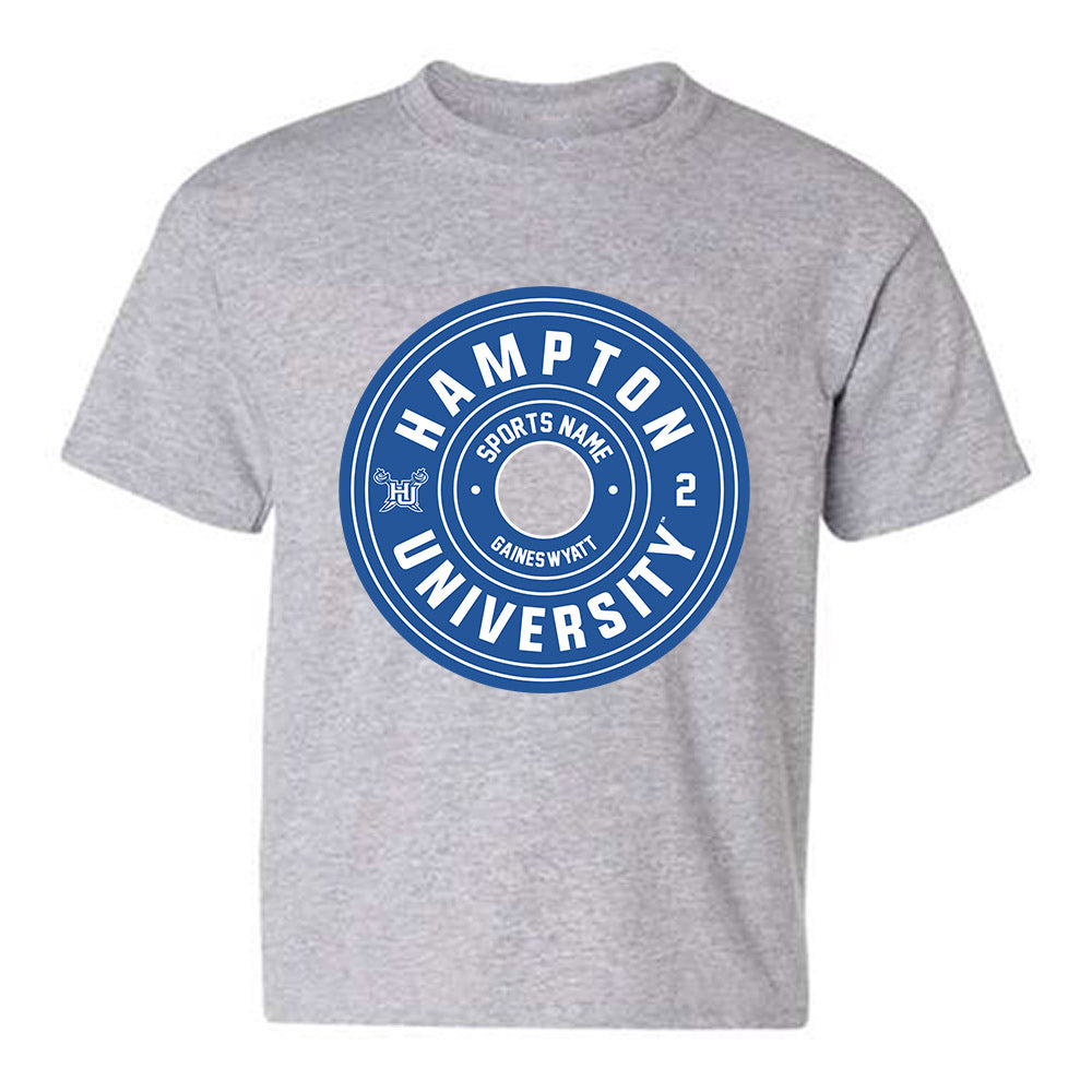 Hampton - NCAA Men's Basketball : Jalyke Gaines-Wyatt - Classic Fashion Shersey Youth T-Shirt-0