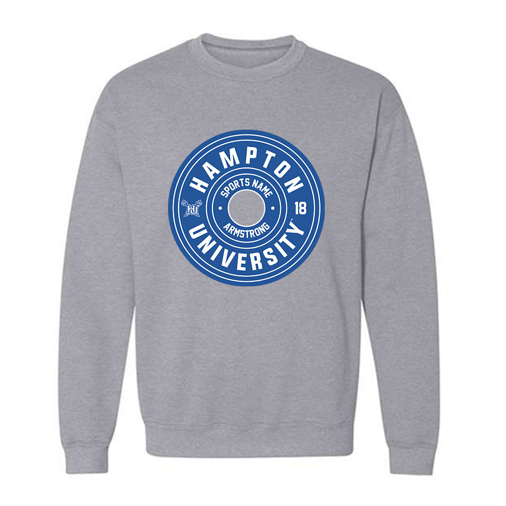 Hampton - NCAA Football : Antonio Armstrong - Classic Fashion Shersey Crewneck Sweatshirt-0