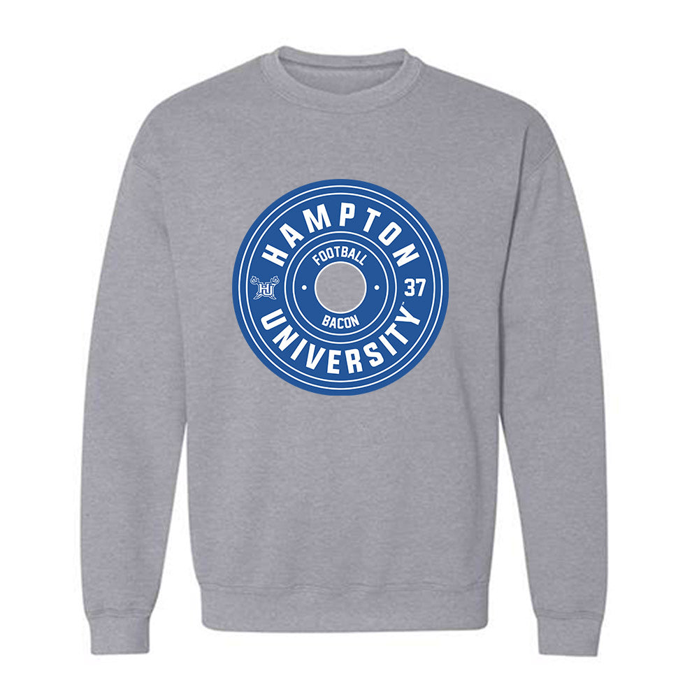Hampton - NCAA Football : Elijah Bacon - Classic Fashion Shersey Crewneck Sweatshirt-0