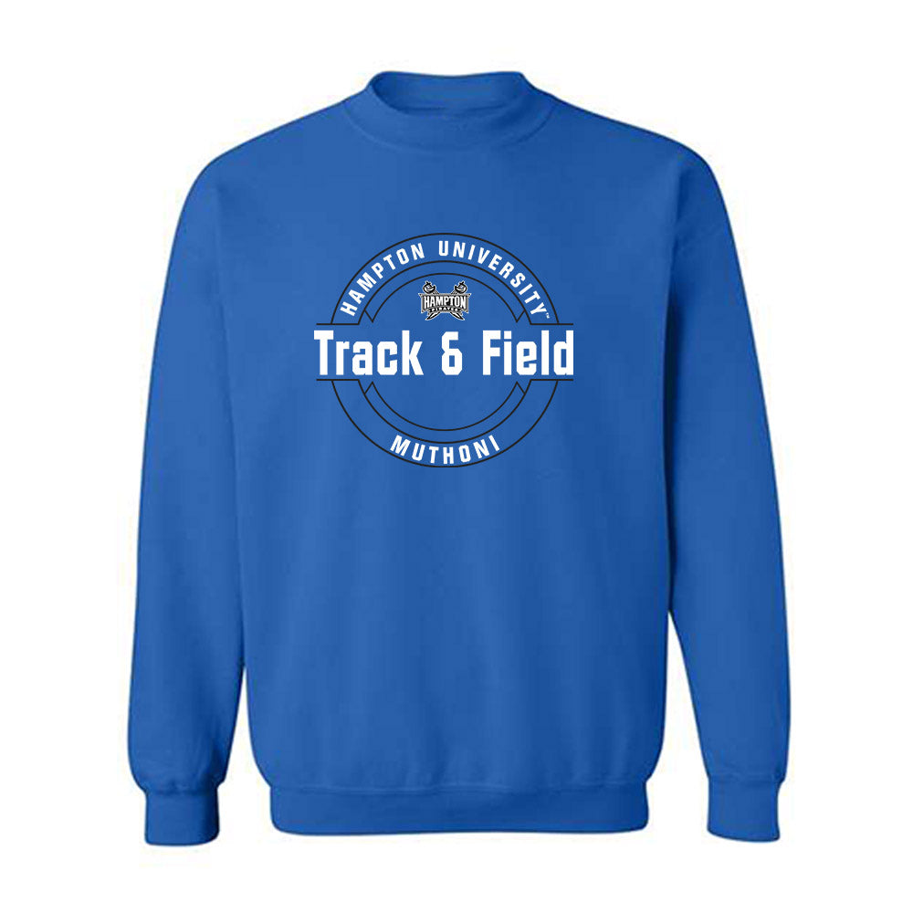 Hampton - NCAA Women's Track & Field : Peninah Muthoni - Classic Fashion Shersey Crewneck Sweatshirt-0